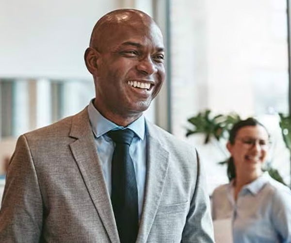 Professional working in the property industry, representing career pathways in property and development.